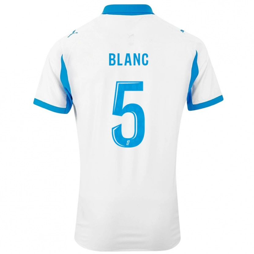 Danxen Mujer Camiseta Amandine Blanc #5 Blanco Celeste 1ª Equipación 2025/26 La Camisa México