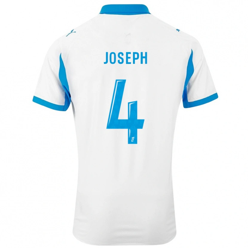 Danxen Mujer Camiseta Tabita Joseph #4 Blanco Celeste 1ª Equipación 2025/26 La Camisa México