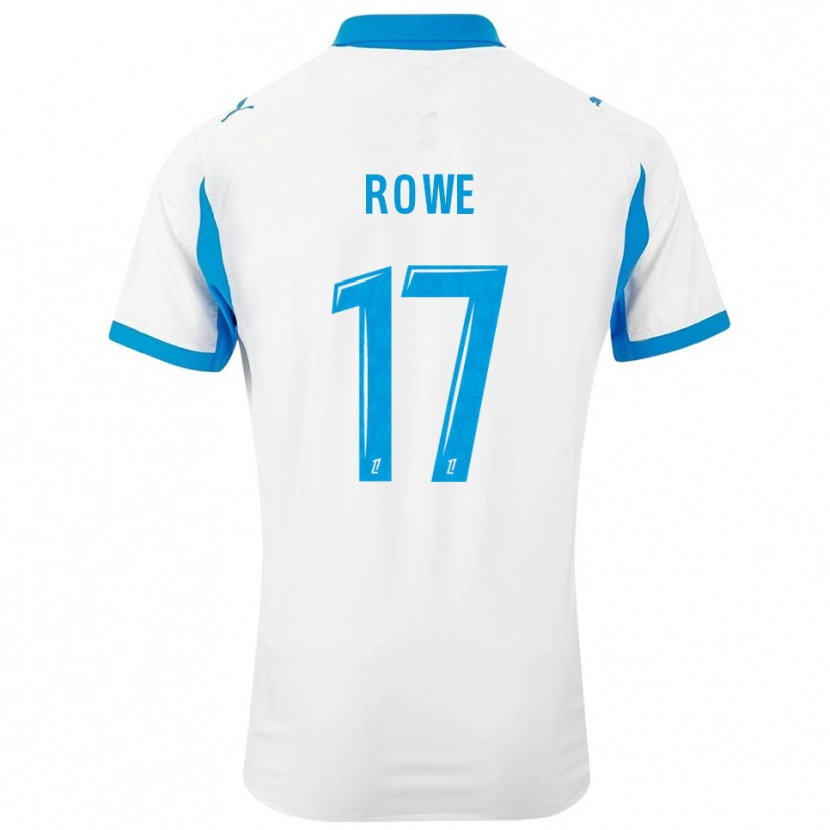 Danxen Mujer Camiseta Jonathan Rowe #17 Blanco Celeste 1ª Equipación 2025/26 La Camisa México