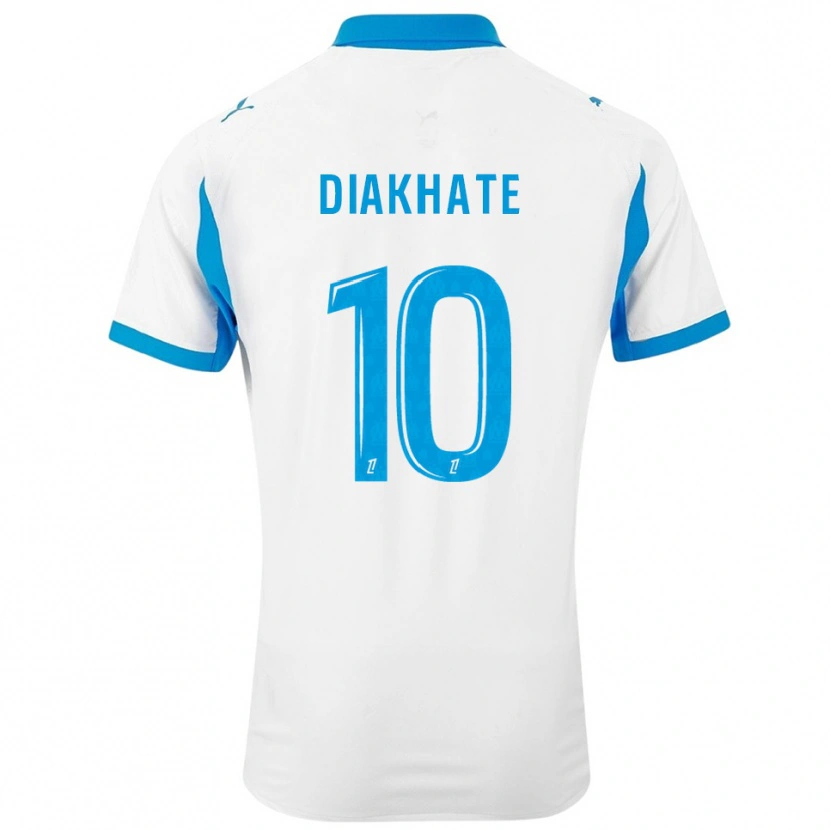 Danxen Mujer Camiseta Ndeye Awa Diakhaté #10 Blanco Celeste 1ª Equipación 2025/26 La Camisa México