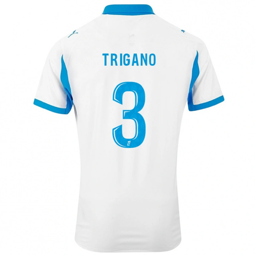 Danxen Mujer Camiseta Paolo Trigano #3 Blanco Celeste 1ª Equipación 2025/26 La Camisa México