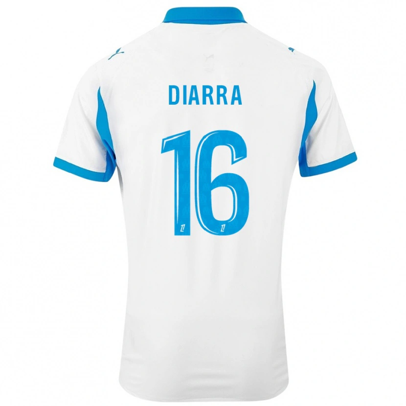 Danxen Mujer Camiseta Cheick Diarra #16 Blanco Celeste 1ª Equipación 2025/26 La Camisa México