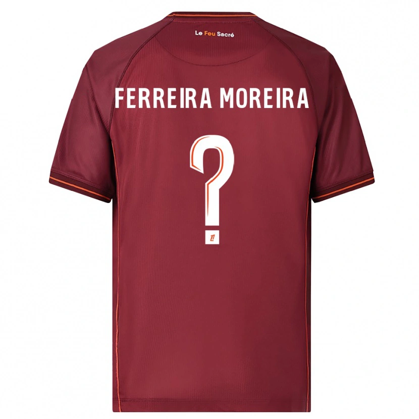 Danxen Mujer Camiseta Ruben Ferreira Moreira #0 Burdeos Blanco 1ª Equipación 2025/26 La Camisa México