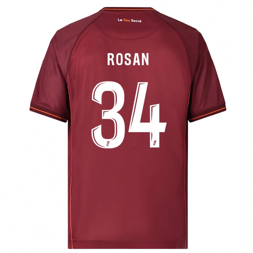 Danxen Mujer Camiseta Kaylia Rosan #34 Burdeos Blanco 1ª Equipación 2025/26 La Camisa México