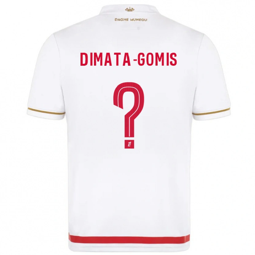 Danxen Mujer Camiseta Kamron Dimata-Gomis #0 Rojo Blanco 1ª Equipación 2025/26 La Camisa México