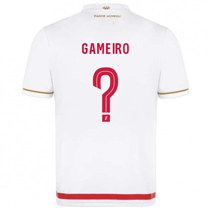 Danxen Mujer Camiseta Benoît Gameiro #0 Rojo Blanco 1ª Equipación 2025/26 La Camisa México