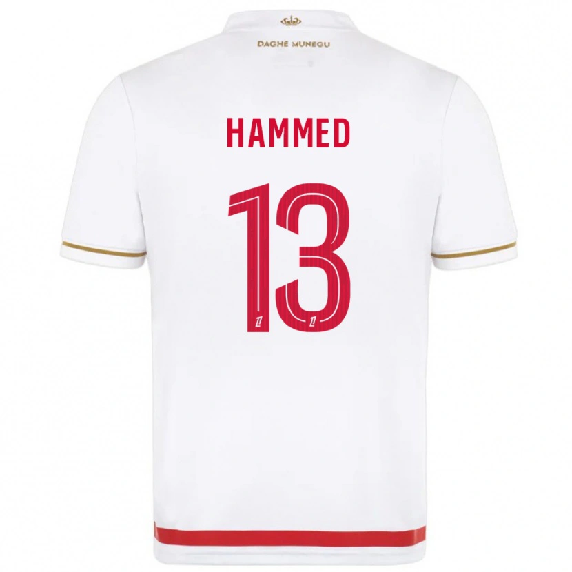Danxen Mujer Camiseta Maher Hammed #13 Rojo Blanco 1ª Equipación 2025/26 La Camisa México