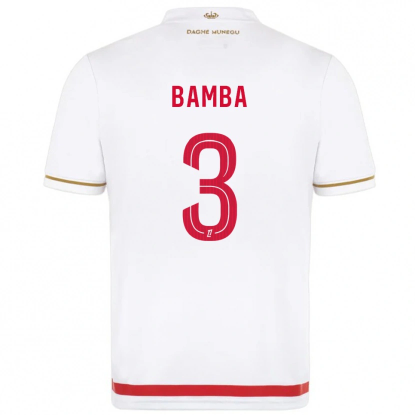 Danxen Mujer Camiseta Ismaïl Bamba #3 Rojo Blanco 1ª Equipación 2025/26 La Camisa México