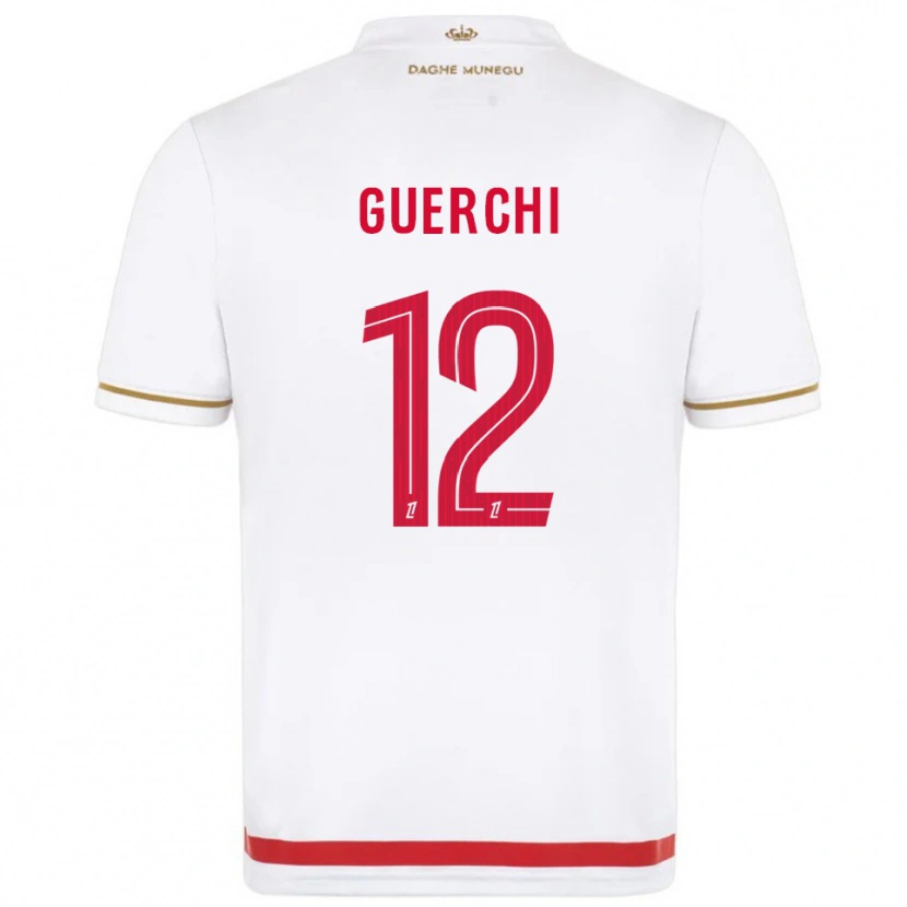 Danxen Mujer Camiseta Wassim Guerchi #12 Rojo Blanco 1ª Equipación 2025/26 La Camisa México