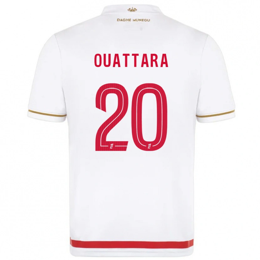 Danxen Mujer Camiseta Kassoum Ouattara #20 Rojo Blanco 1ª Equipación 2025/26 La Camisa México