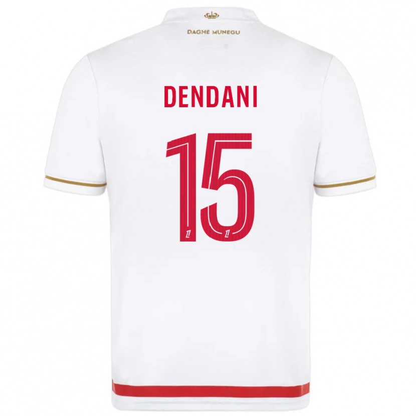 Danxen Mujer Camiseta Nacim Dendani #15 Rojo Blanco 1ª Equipación 2025/26 La Camisa México