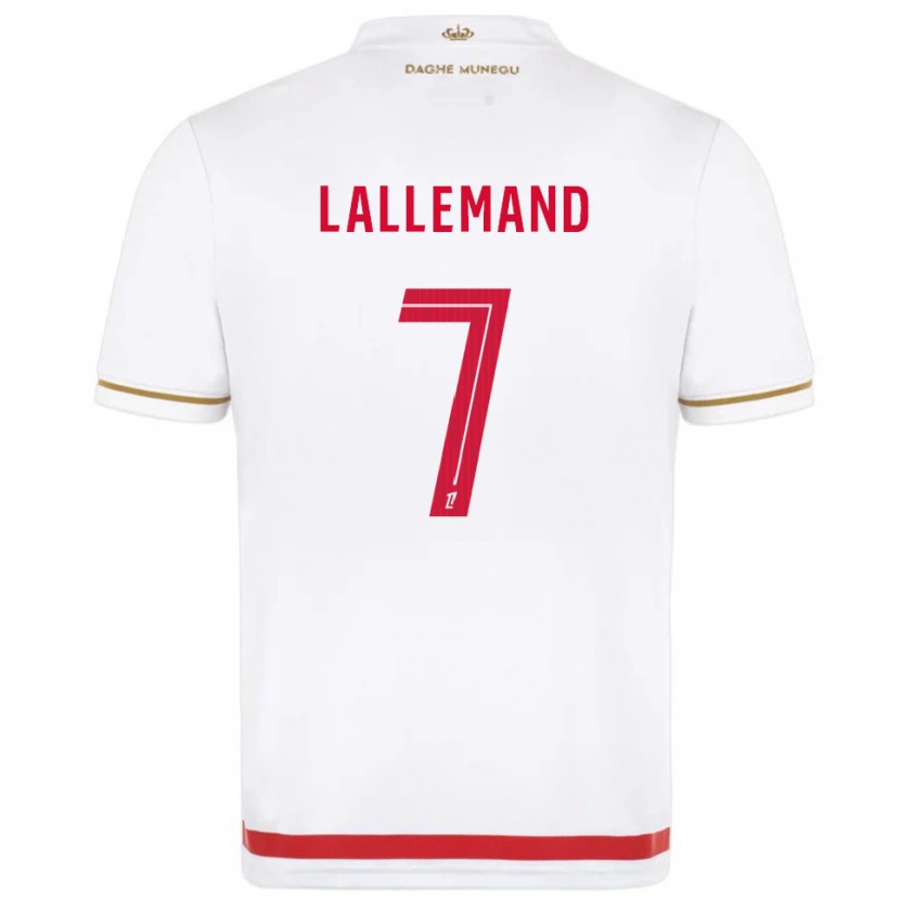 Danxen Mujer Camiseta Nassim Lallemand #7 Rojo Blanco 1ª Equipación 2025/26 La Camisa México