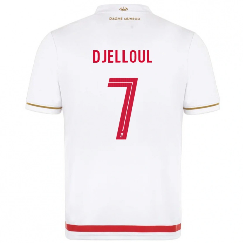 Danxen Mujer Camiseta Jassim Djelloul #7 Rojo Blanco 1ª Equipación 2025/26 La Camisa México
