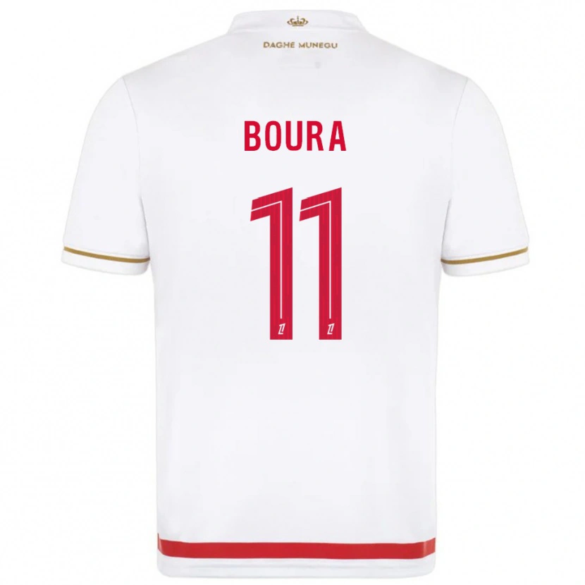 Danxen Mujer Camiseta Amal Boura #11 Rojo Blanco 1ª Equipación 2025/26 La Camisa México