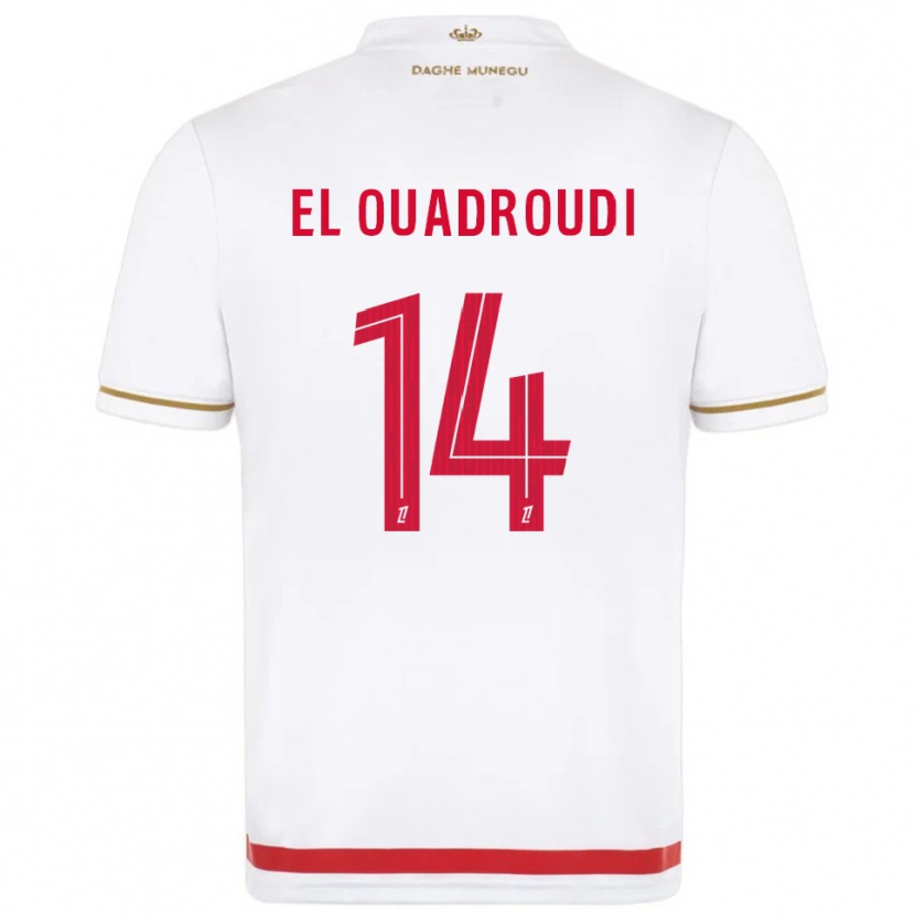 Danxen Mujer Camiseta Imrane El Ouaroudi #14 Rojo Blanco 1ª Equipación 2025/26 La Camisa México