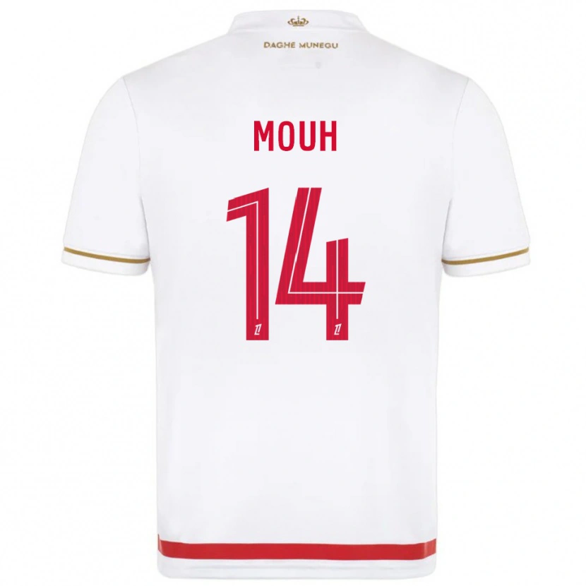 Danxen Mujer Camiseta Yasir Mouh #14 Rojo Blanco 1ª Equipación 2025/26 La Camisa México