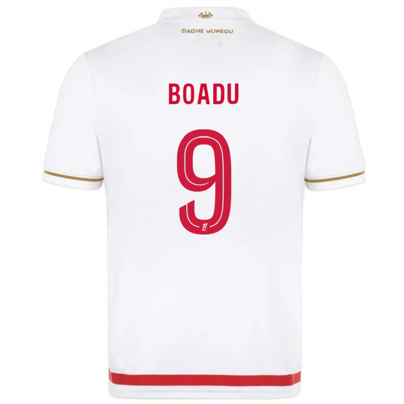 Danxen Mujer Camiseta Myron Boadu #9 Rojo Blanco 1ª Equipación 2025/26 La Camisa México