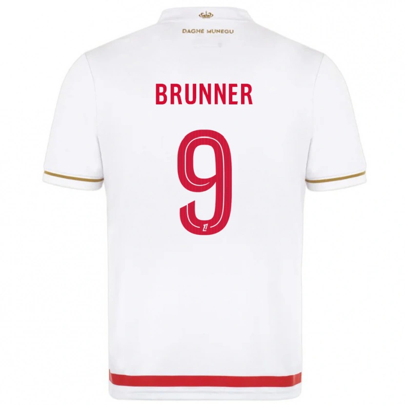 Danxen Mujer Camiseta Paris Brunner #9 Rojo Blanco 1ª Equipación 2025/26 La Camisa México