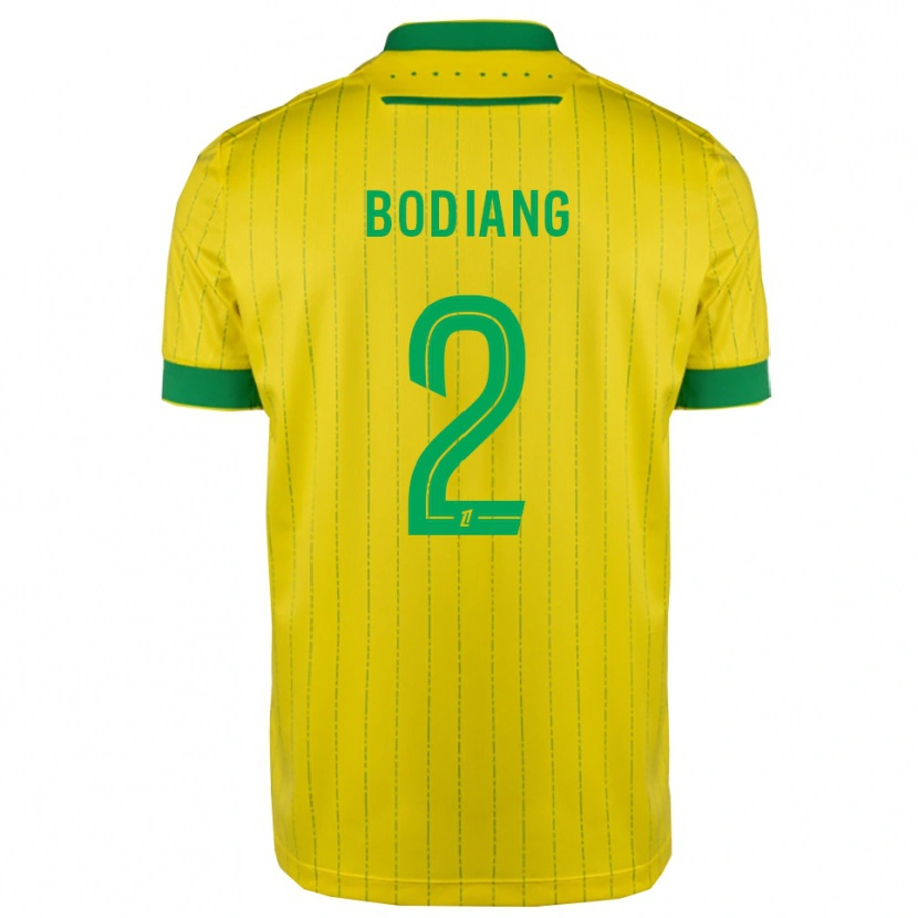 Danxen Mujer Camiseta Moutanabi Bodiang #2 Amarillo Verde 1ª Equipación 2025/26 La Camisa México