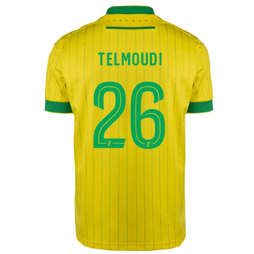 Danxen Mujer Camiseta Naïm Telmoudi #26 Amarillo Verde 1ª Equipación 2025/26 La Camisa México