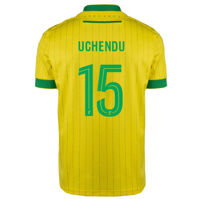 Danxen Mujer Camiseta Chinaza Uchendu #15 Amarillo Verde 1ª Equipación 2025/26 La Camisa México