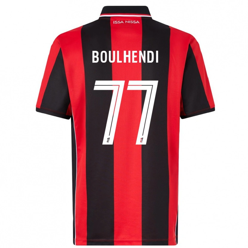 Danxen Mujer Camiseta Teddy Boulhendi #77 Rojo Negro 1ª Equipación 2025/26 La Camisa México