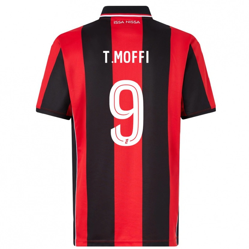 Danxen Mujer Camiseta Terem Moffi #9 Rojo Negro 1ª Equipación 2025/26 La Camisa México