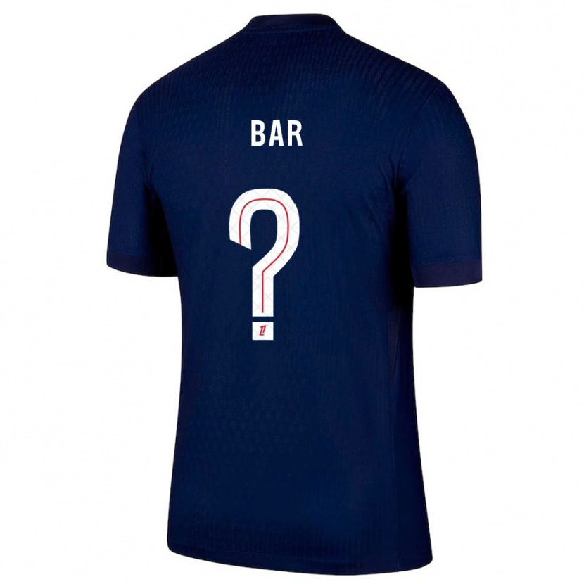 Danxen Mujer Camiseta Arthur Bar #0 Azul Marino Rojo 1ª Equipación 2025/26 La Camisa México