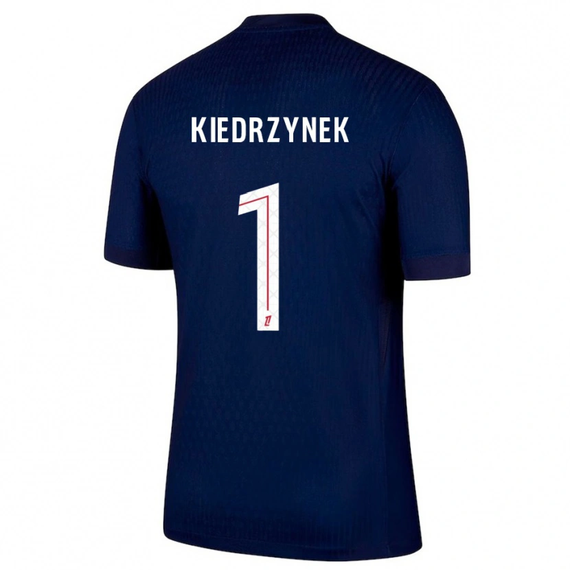 Danxen Mujer Camiseta Katarzyna Kiedrzynek #1 Azul Marino Rojo 1ª Equipación 2025/26 La Camisa México