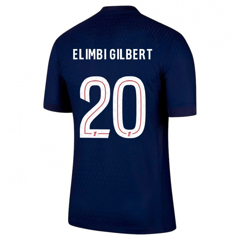 Danxen Mujer Camiseta Tara Elimbi Gilbert #20 Azul Marino Rojo 1ª Equipación 2025/26 La Camisa México