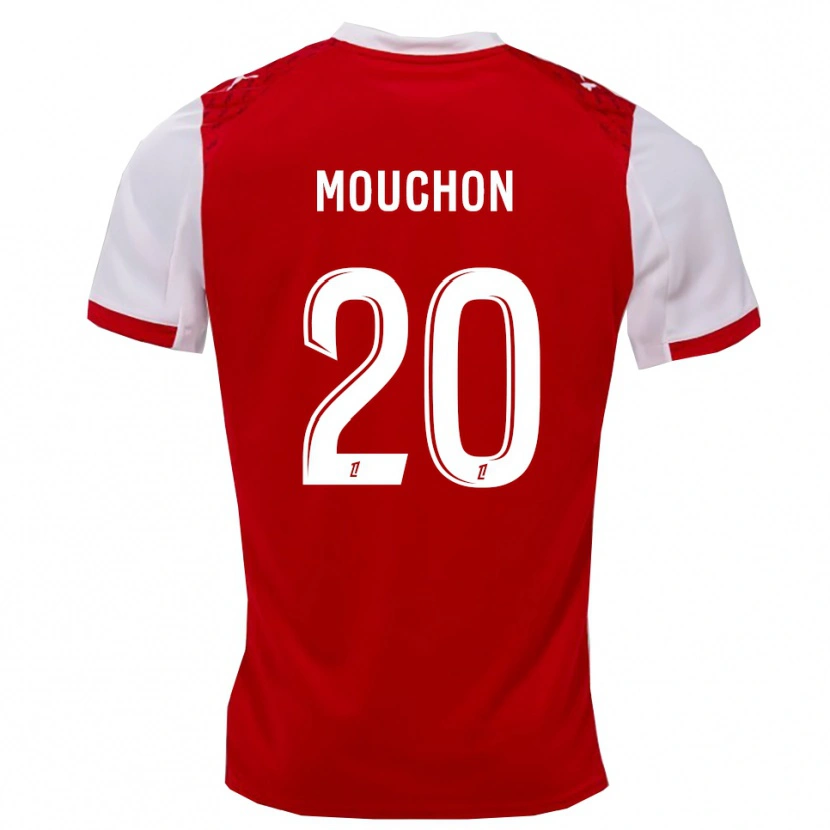 Danxen Mujer Camiseta Noemie Mouchon #20 Rojo Blanco 1ª Equipación 2025/26 La Camisa México