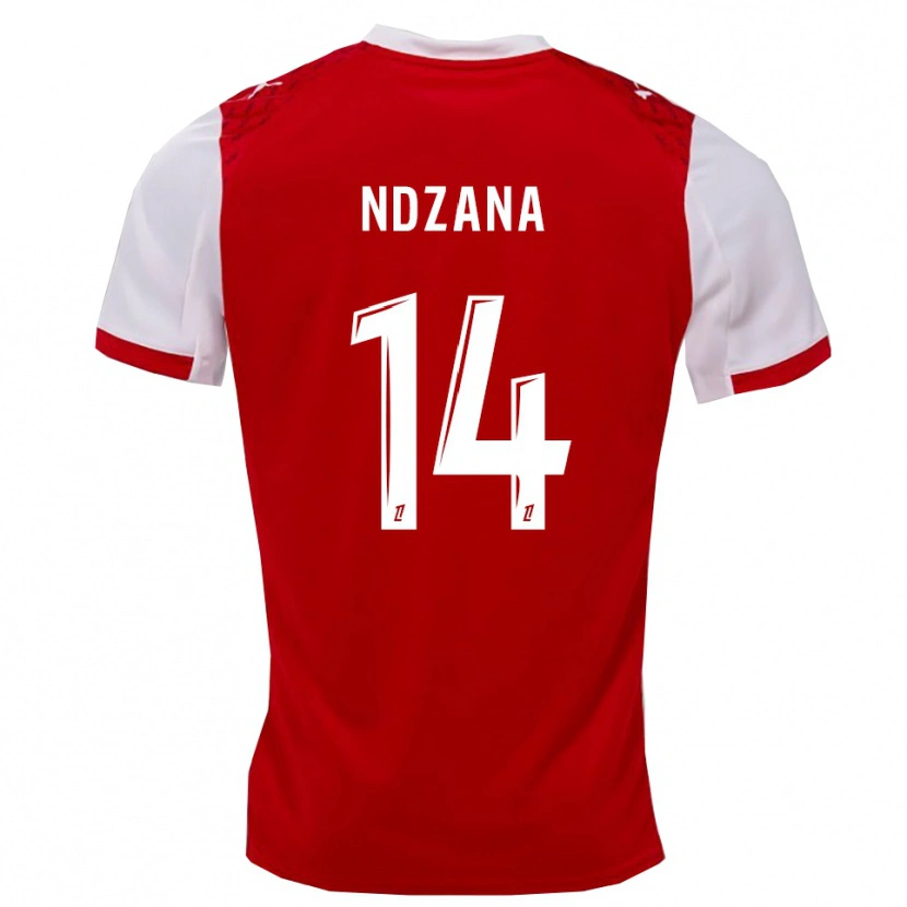 Danxen Mujer Camiseta Parfait-Anthony Ndzana #14 Rojo Blanco 1ª Equipación 2025/26 La Camisa México