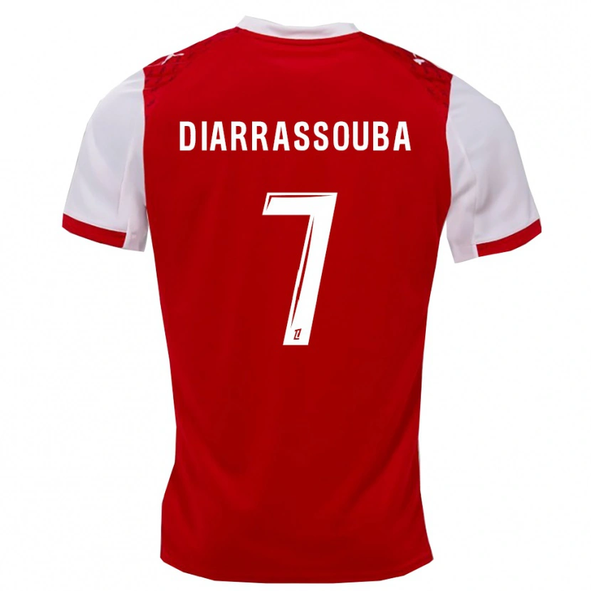 Danxen Mujer Camiseta Tidiane Diarrassouba #7 Rojo Blanco 1ª Equipación 2025/26 La Camisa México