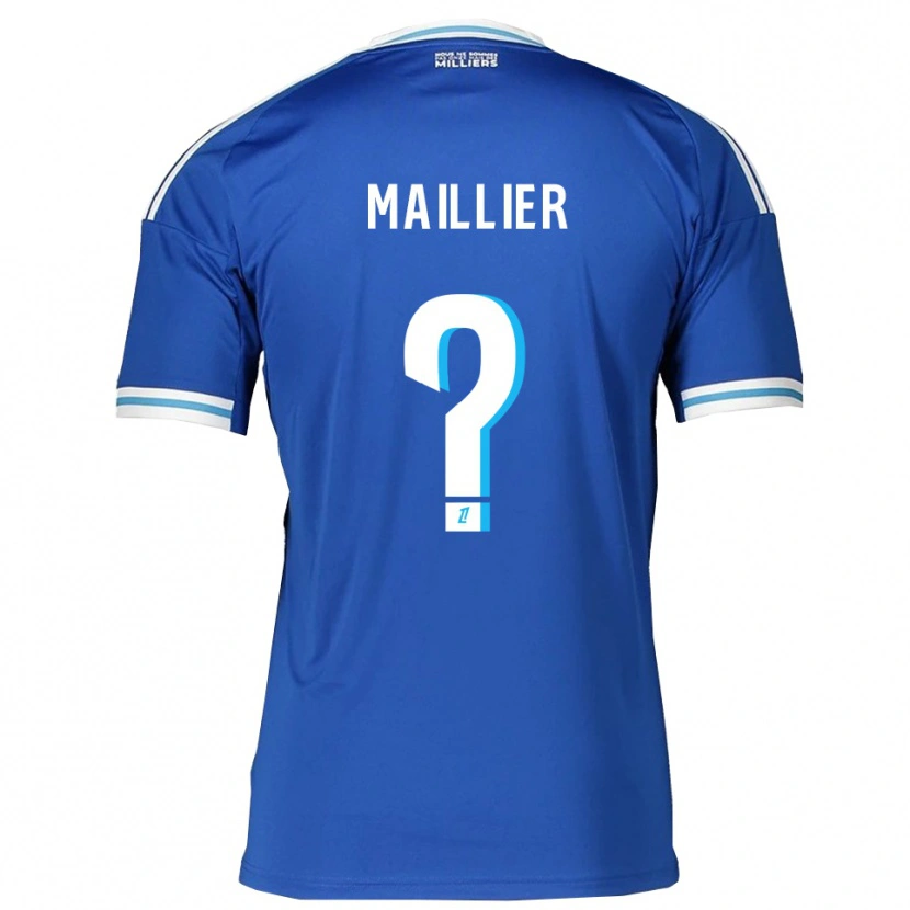 Danxen Mujer Camiseta Pauline Maillier #0 Azul Blanco 1ª Equipación 2025/26 La Camisa México