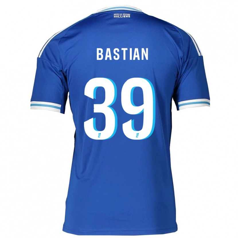 Danxen Mujer Camiseta Maxime Bastian #39 Azul Blanco 1ª Equipación 2025/26 La Camisa México