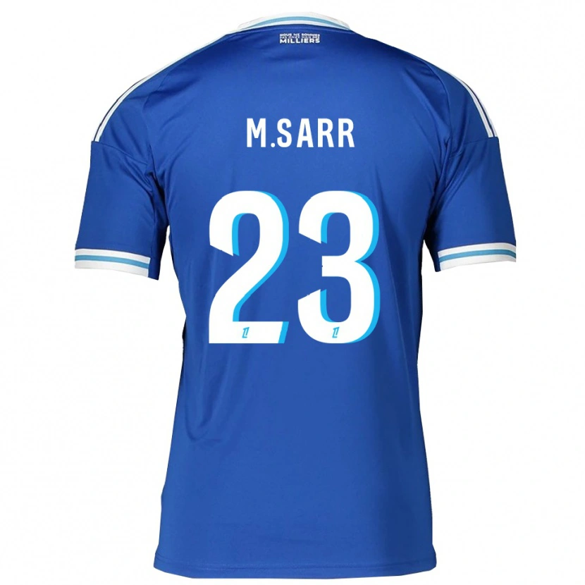 Danxen Mujer Camiseta Mamadou Sarr #23 Azul Blanco 1ª Equipación 2025/26 La Camisa México