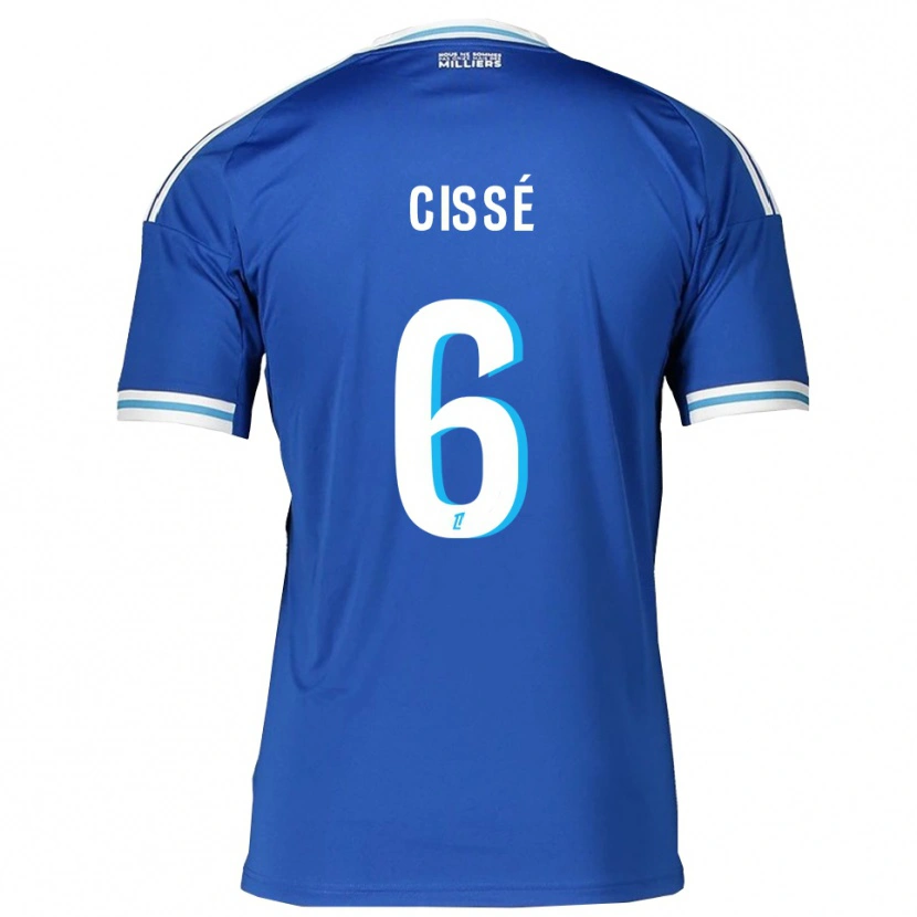 Danxen Mujer Camiseta Amadou Cissé #6 Azul Blanco 1ª Equipación 2025/26 La Camisa México