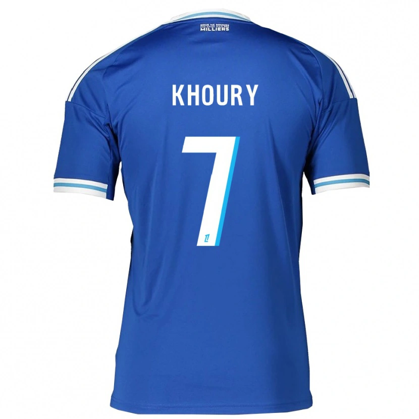 Danxen Mujer Camiseta Pilar Khoury #7 Azul Blanco 1ª Equipación 2025/26 La Camisa México