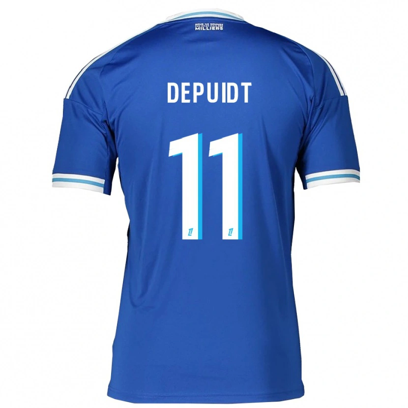Danxen Mujer Camiseta Lorenzo Depuidt #11 Azul Blanco 1ª Equipación 2025/26 La Camisa México