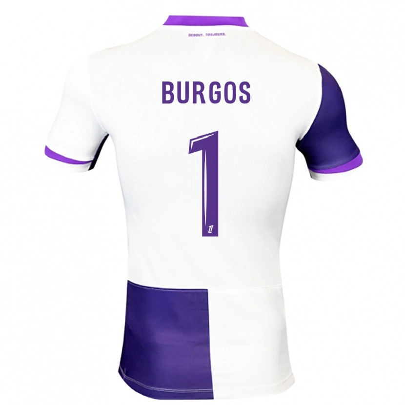 Danxen Mujer Camiseta Diego Burgos #1 Morado Blanco 1ª Equipación 2025/26 La Camisa México