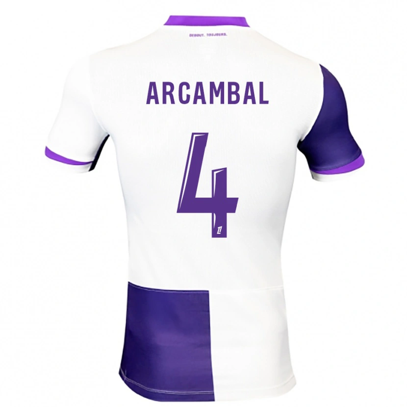Danxen Mujer Camiseta Anais Arcambal #4 Morado Blanco 1ª Equipación 2025/26 La Camisa México