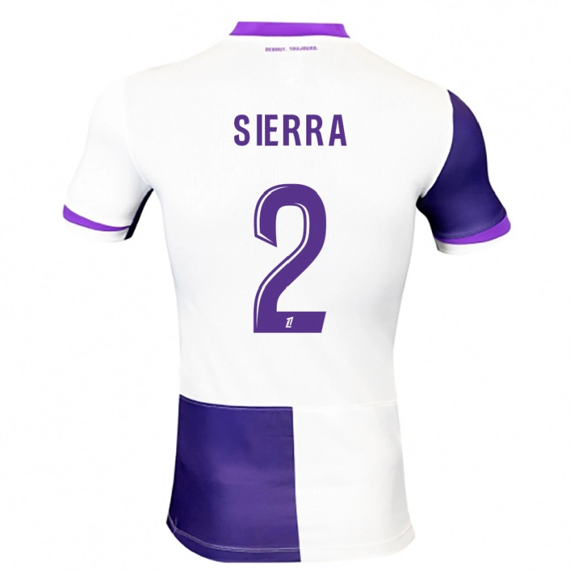 Danxen Mujer Camiseta Pauline Sierra #2 Morado Blanco 1ª Equipación 2025/26 La Camisa México