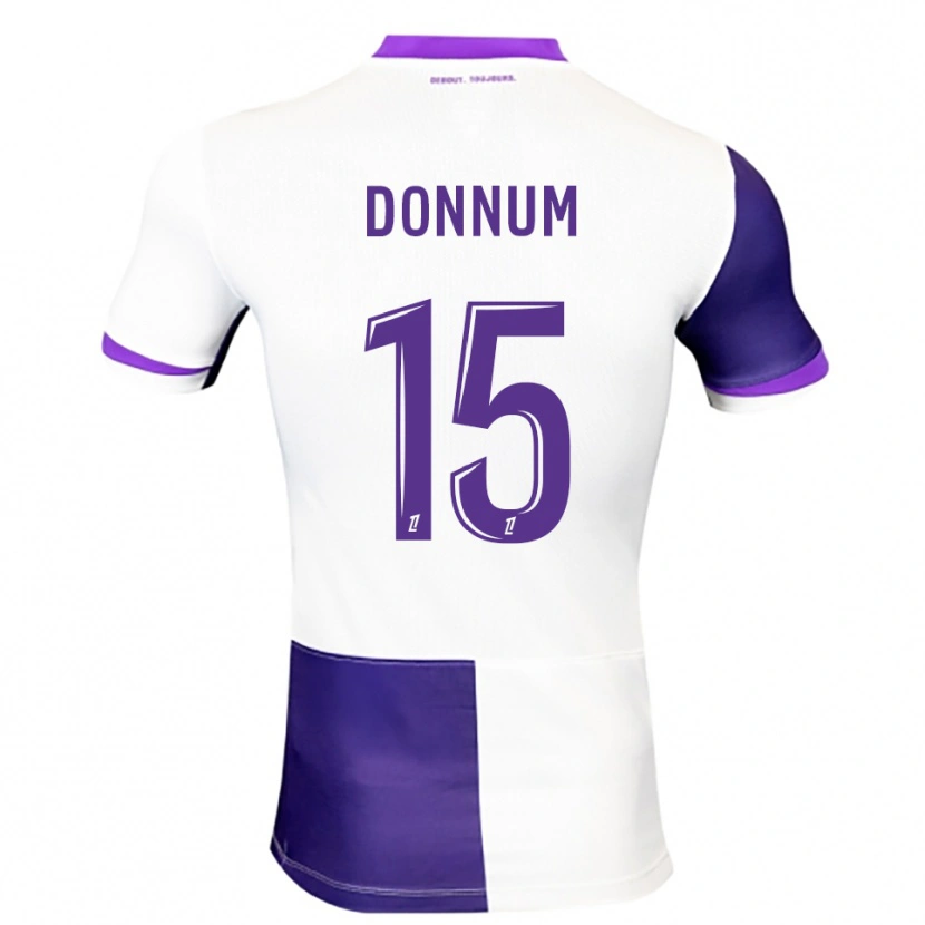 Danxen Mujer Camiseta Aron Dønnum #15 Morado Blanco 1ª Equipación 2025/26 La Camisa México
