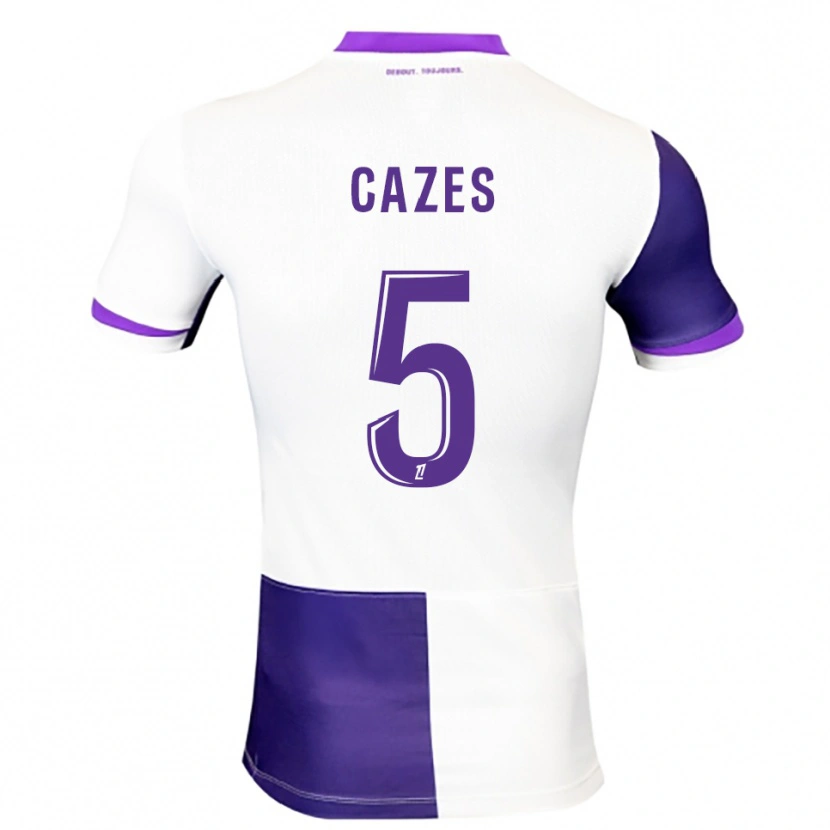 Danxen Mujer Camiseta Manon Cazes #5 Morado Blanco 1ª Equipación 2025/26 La Camisa México