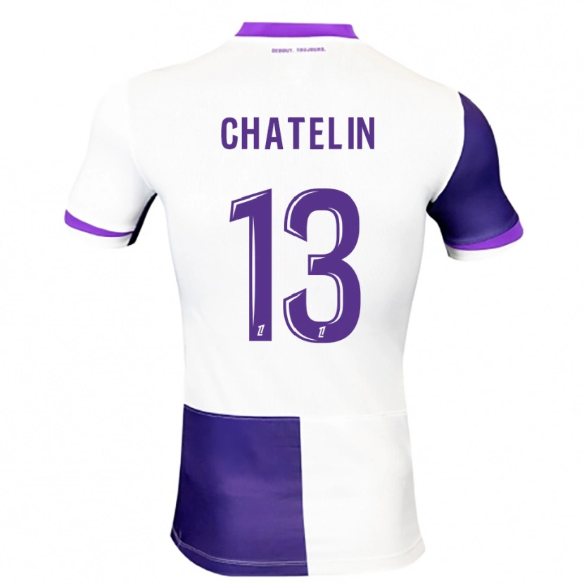 Danxen Mujer Camiseta Delphin Chatelin #13 Morado Blanco 1ª Equipación 2025/26 La Camisa México