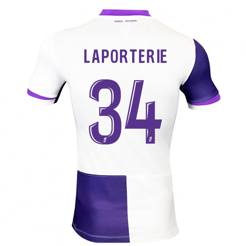 Danxen Mujer Camiseta Ambre Laporterie #34 Morado Blanco 1ª Equipación 2025/26 La Camisa México