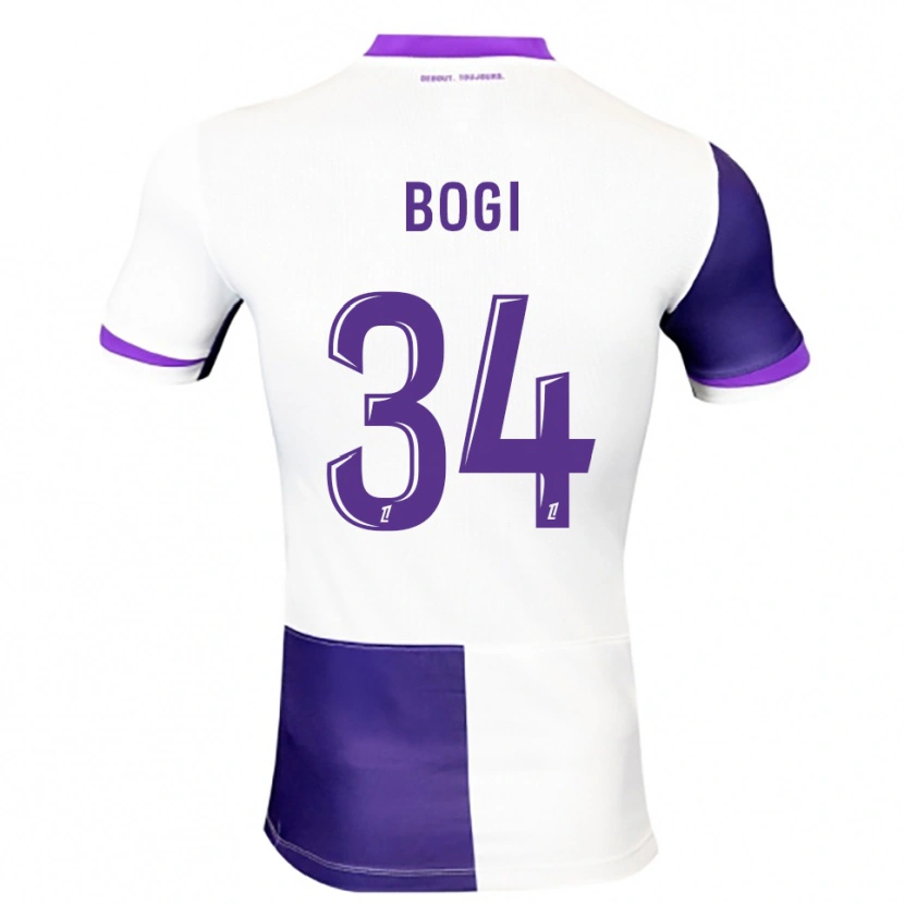 Danxen Mujer Camiseta Fiona Bogi #34 Morado Blanco 1ª Equipación 2025/26 La Camisa México