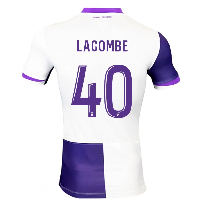 Danxen Mujer Camiseta Justin Lacombe #40 Morado Blanco 1ª Equipación 2025/26 La Camisa México