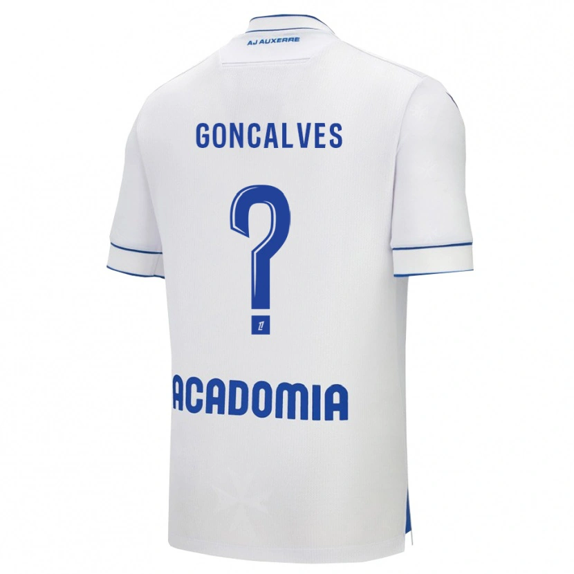 Danxen Mujer Camiseta Sorène Goncalves #0 Blanco Azul 1ª Equipación 2025/26 La Camisa México