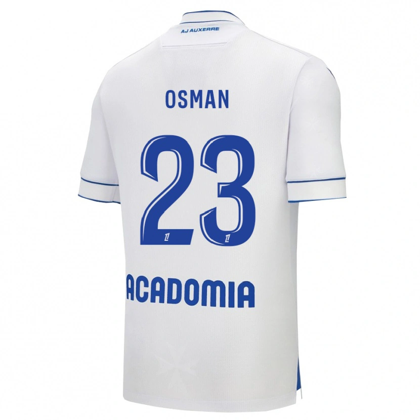 Danxen Mujer Camiseta Ibrahim Osman #23 Blanco Azul 1ª Equipación 2025/26 La Camisa México